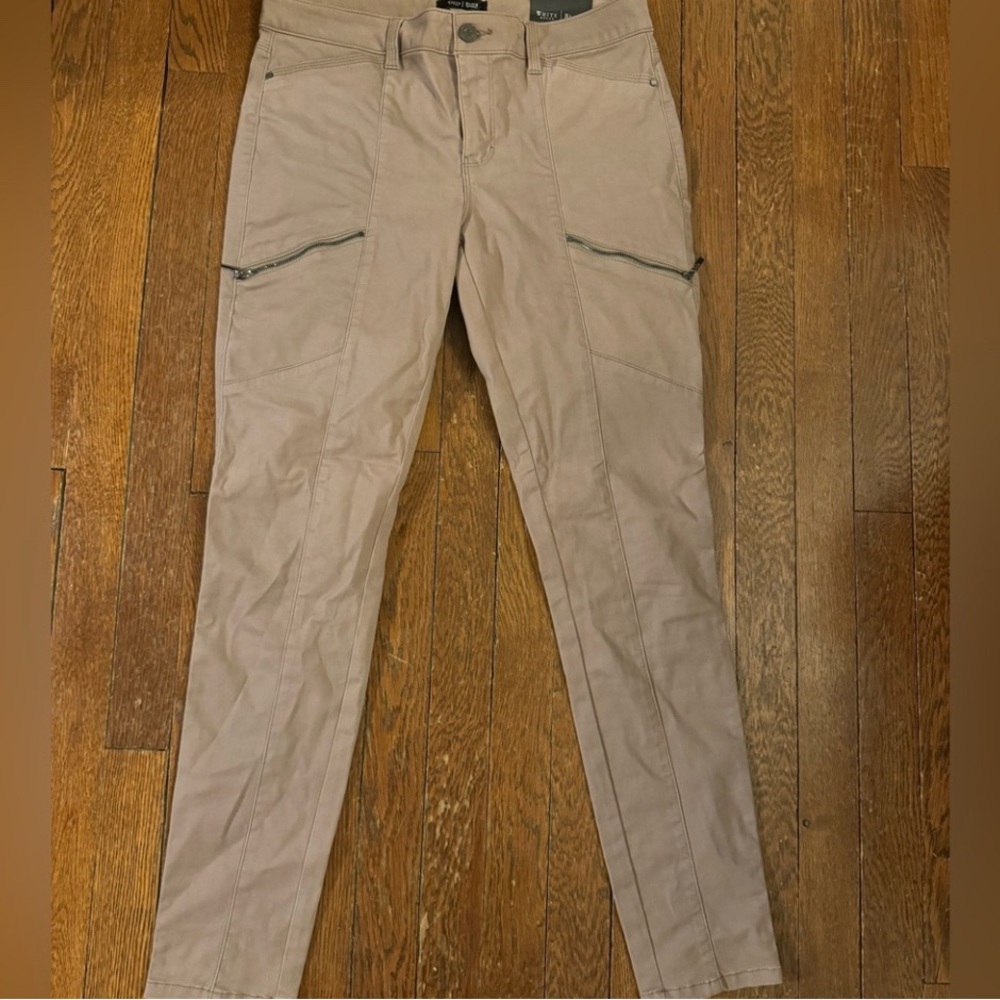 White House Black Market Tan Ankle Cropped Pants 8R